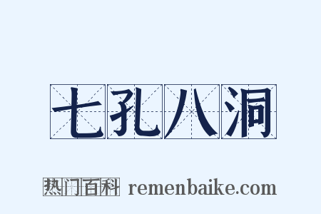 七孔八洞是什么意思的图片